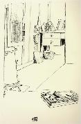 Egon Schiele Office in the Prisoner-of-war Camp,Muhling Spain oil painting artist